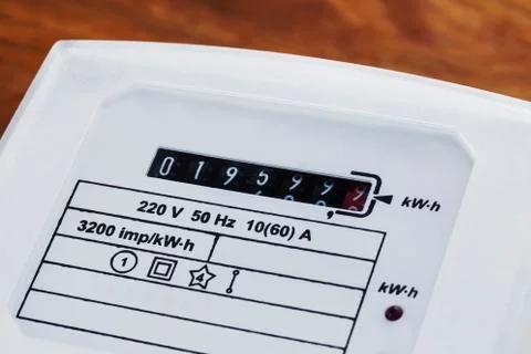 The electric meter 스톡 사진
