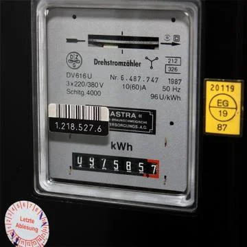 Electric meter Stock Photos