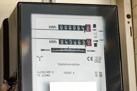 Electric meter Stock Photos