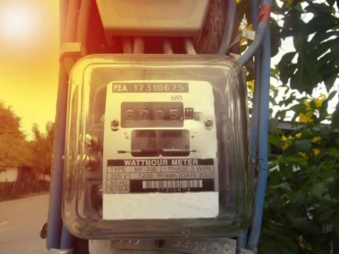 Electric meter Stock Photos