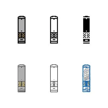 Electric mill range color icon vector Stock Illustration