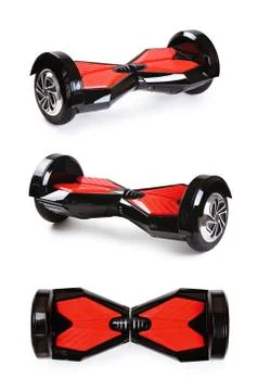 Electric mini hoverboard. Stock Photos