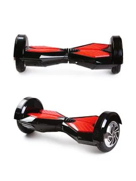 Electric mini hoverboard. Stock Photos