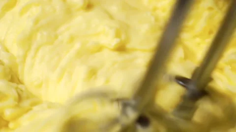 An electric mixer whips the mashed potatoes.close-up Stock Footage 138718019