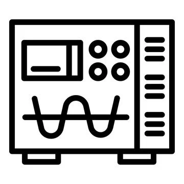 Electric modulator device icon, outline style Stock Illustration