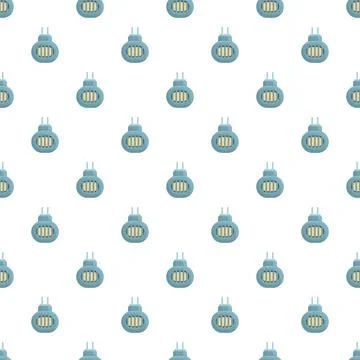 Electric mosquito repellent plug in device seamless pattern Stock Illustration
