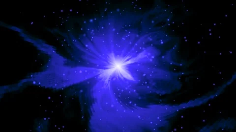 Electric motion of dynamic violet 3D Stock Footage 256064160