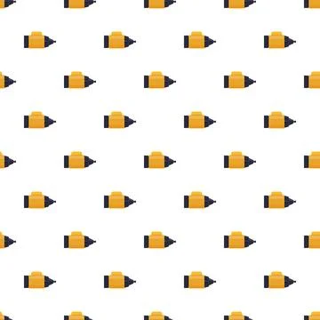 Electric motor flat design seamless pattern background Stock Illustration