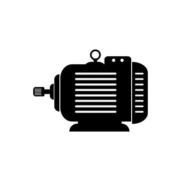 Electric motor icon Stock Illustration