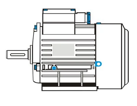 Electric motor Stock Illustration