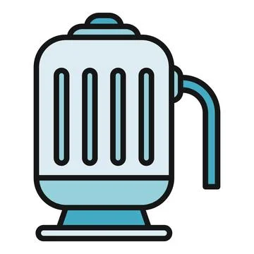 Electric motor industrial engine machine technology icon 스톡 일러스트