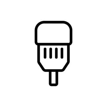 Electric motor the modern icon vector outline illustration Stock Illustration
