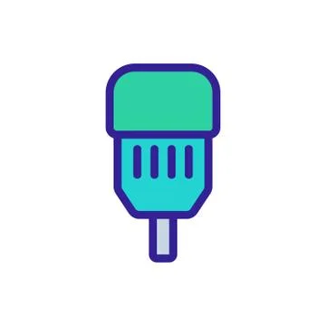 Electric motor the modern icon vector outline illustration Illustrazione stock