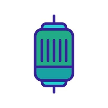 Electric motor quick icon vector outline illustration Stock Illustration