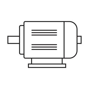 Electric motor vector icon vector for your web design, logo, infographic, UI. Stock-Illustration