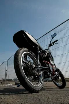 Electric motorcycle Stock Photos