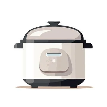 Electric Multi Cooker: Flat Style Vector Illustration Stock Illustration