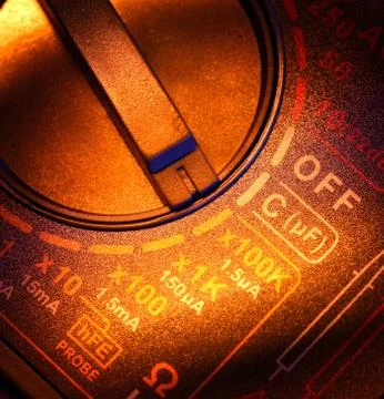 Electric multi meter Stock Photos
