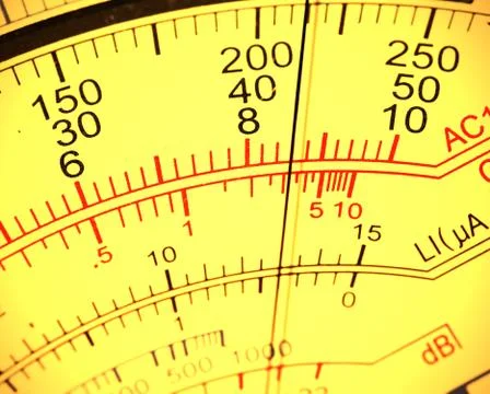 Electric multi meter Stock Photos