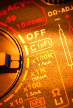 Electric multi meter Stock Photos