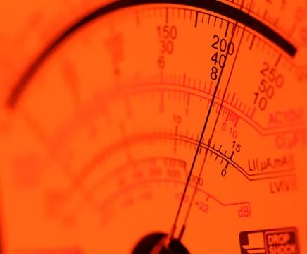 Electric multi meter Stock Photos