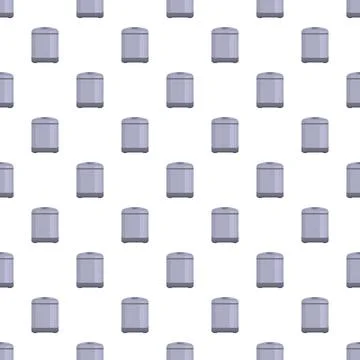 Electric multicooker appliance seamless pattern on white background Stock Illustration