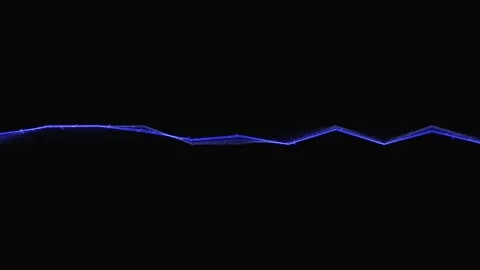 Electric neon lightning strike effect isolated on black background Видео 346800317