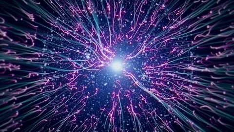 Electric neurons. Video stock 77094573