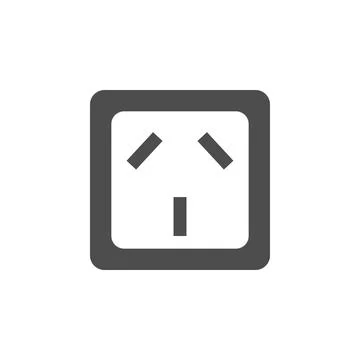 Electric outlet icon. Elements of web icon. Premium quality graphic design icon Stock Illustration