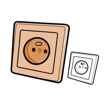 Electric  Outlet Stock Illustration
