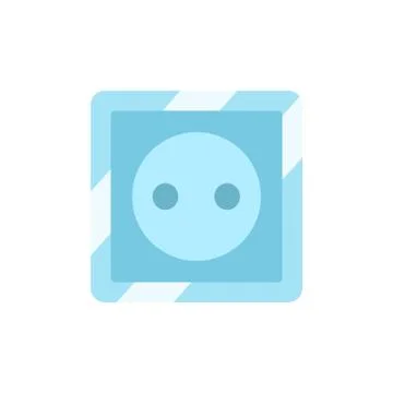Electric outlet. Power Socket. Plug socket icon. Illustrazione stock