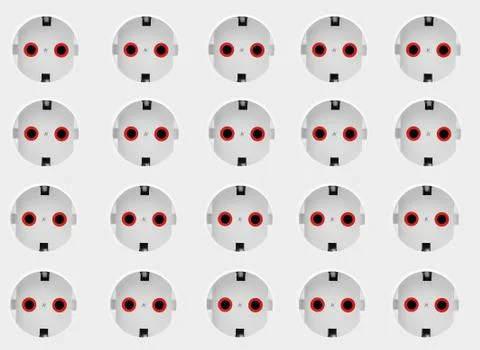 Electric outlets Stock Photos