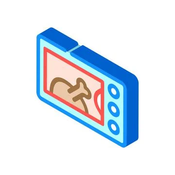 Electric oven isometric icon vector symbol illustration Stockillustratie