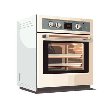 Electric Oven Vector Illustration Illustrazione stock