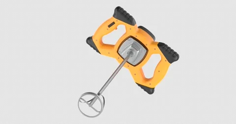 Electric paddle mixer rotation animation seamlessly loopable. 3D rendering .. Stock Footage 325220359