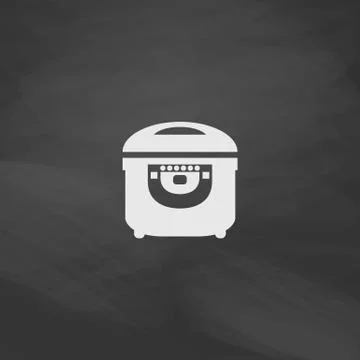 Electric pan computer symbol Stock Illustration