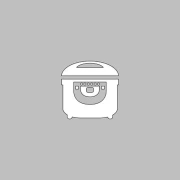 Electric pan computer symbol Illustrazione stock