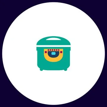 Electric pan computer symbol Stock Illustration