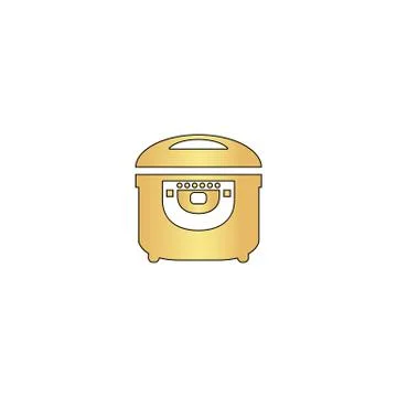 Electric pan computer symbol Stock Illustration