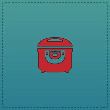 Electric pan computer symbol Stock-Illustration