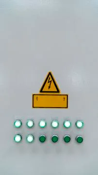 Electric panel. electrical cabinet close up Stock Photos