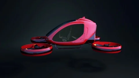 Electric Passenger Drone Stock Footage 104126531