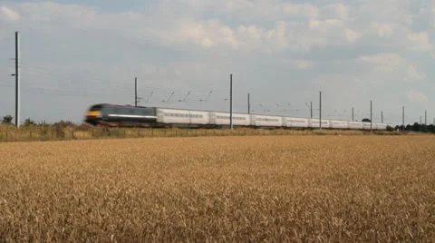 Electric Passenger Train Video stock 10710892