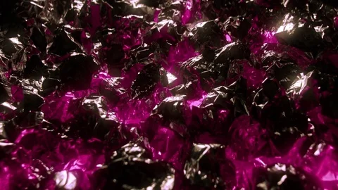 Electric Pink Foil Clockwise Rotate Stock Footage 84786141
