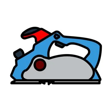 Electric Planer Icon 库存插图