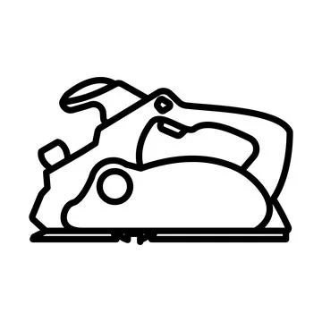 Electric Planer Icon Stockillustratie