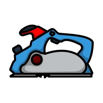 Electric Planer Icon Stock Illustration