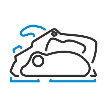 Electric Planer Icon Stockillustratie