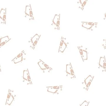 Electric planer tool glyph vector seamless pattern Stock Illustration