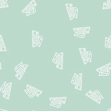 Electric planer tool line seamless pattern Stock Illustration